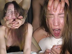 Парни сняли хардкорное домашнее порно с двумя пьяными студентками